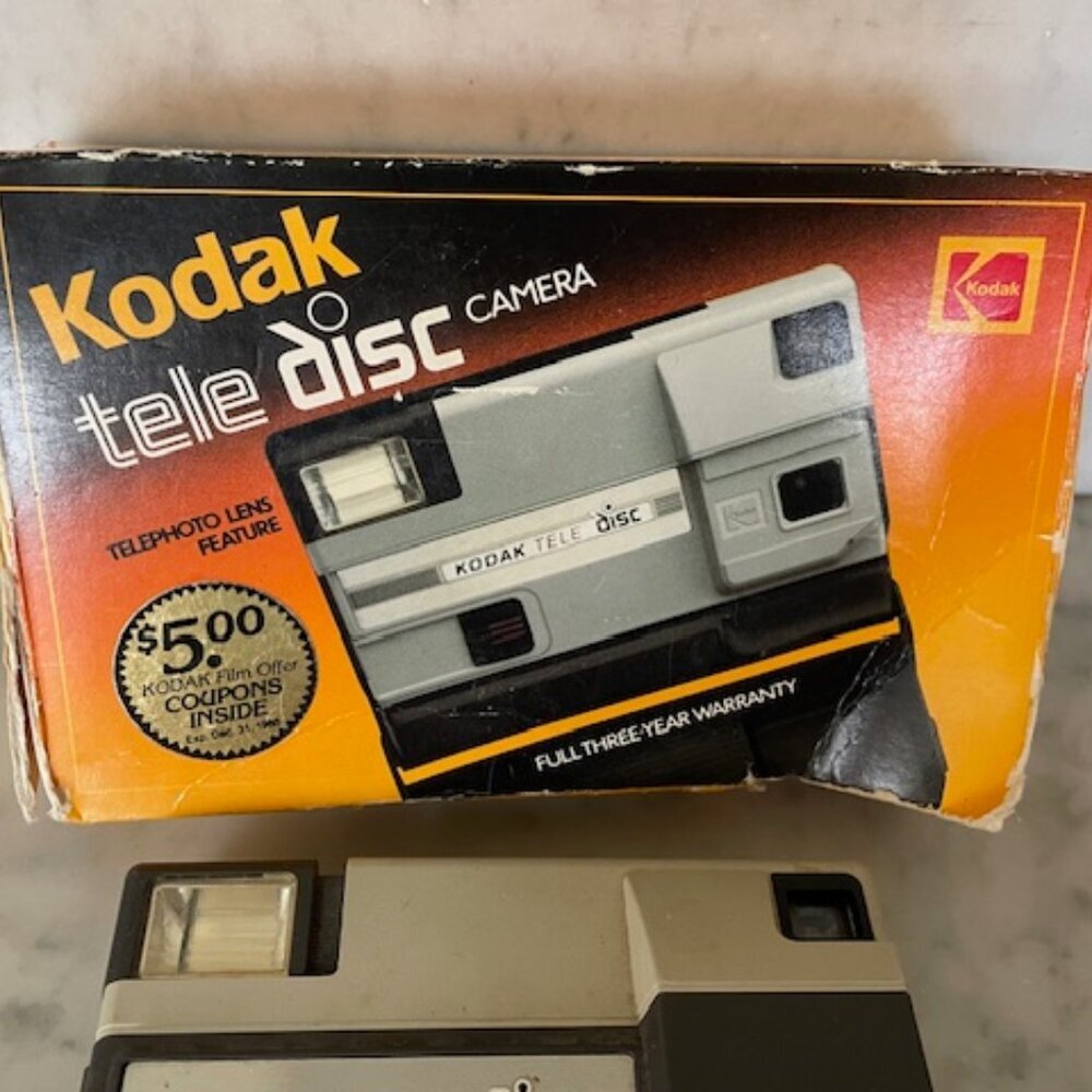 KODAK Tele Disc Camera Vintage In Orginal Box - Picture 2 of 15